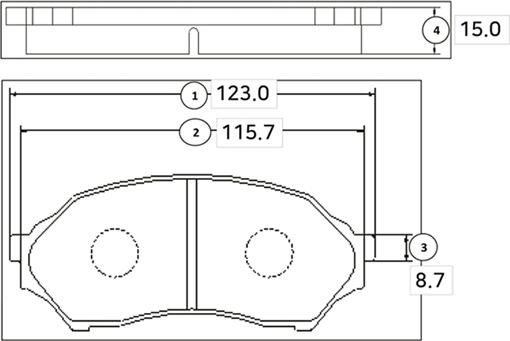 CTR GK0647 - Тормозные колодки, дисковые, комплект autospares.lv