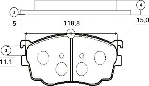 CTR GK0665 - Тормозные колодки, дисковые, комплект autospares.lv