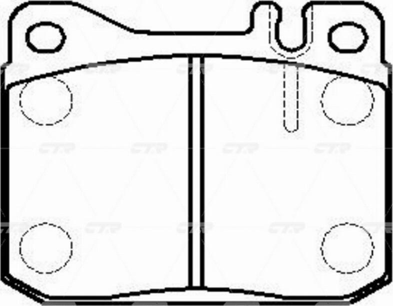 CTR GK0043 - Тормозные колодки, дисковые, комплект autospares.lv