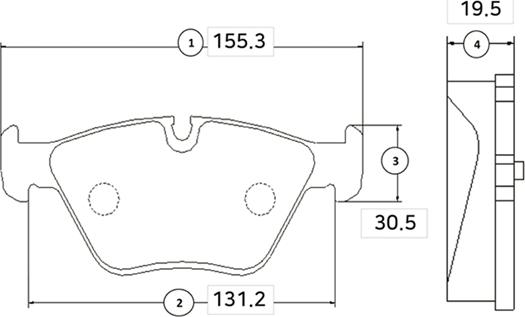 CTR GK0004 - Тормозные колодки, дисковые, комплект autospares.lv