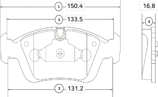 CTR GK0001 - Тормозные колодки, дисковые, комплект autospares.lv