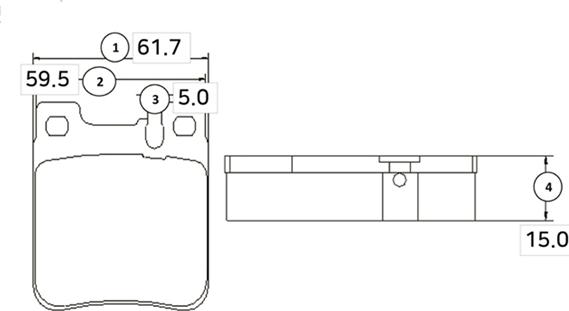 CTR GK0031 - Тормозные колодки, дисковые, комплект autospares.lv