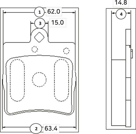 CTR GK0038 - Тормозные колодки, дисковые, комплект autospares.lv