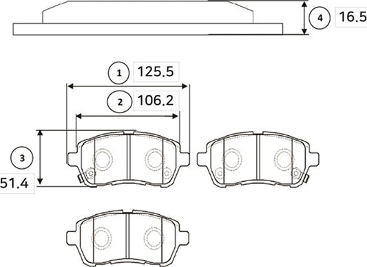 CTR GK0144 - Тормозные колодки, дисковые, комплект autospares.lv