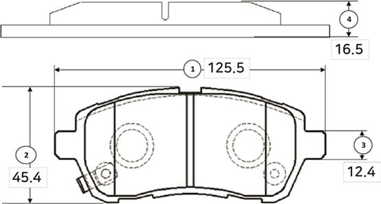 CTR GK0145 - Тормозные колодки, дисковые, комплект autospares.lv