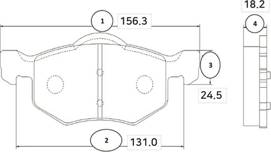 CTR GK0162 - Тормозные колодки, дисковые, комплект autospares.lv