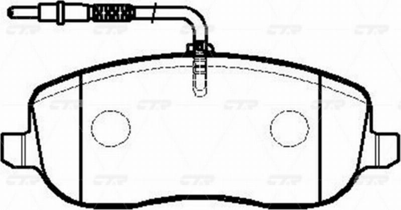 CTR GK0895 - Тормозные колодки, дисковые, комплект autospares.lv