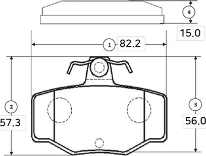 CTR GK0852 - Тормозные колодки, дисковые, комплект autospares.lv