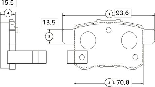 CTR GK0344 - Тормозные колодки, дисковые, комплект autospares.lv