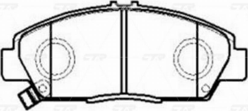 CTR GK0363 - Тормозные колодки, дисковые, комплект autospares.lv