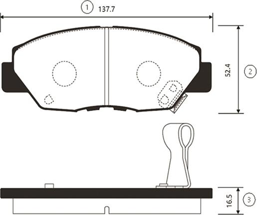 CTR GK0321 - Тормозные колодки, дисковые, комплект autospares.lv