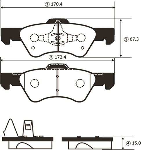 CTR GK0204 - Тормозные колодки, дисковые, комплект autospares.lv