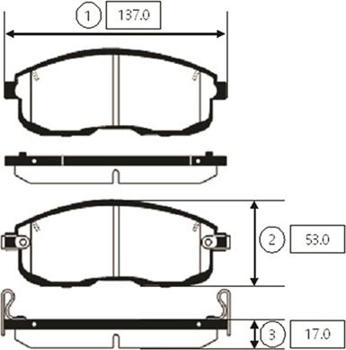 CTR GK0764 - Тормозные колодки, дисковые, комплект autospares.lv