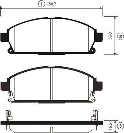 CTR GK0724 - Тормозные колодки, дисковые, комплект autospares.lv