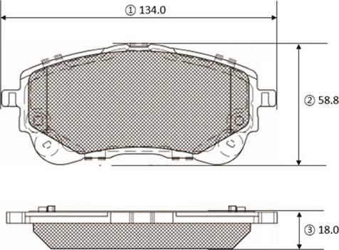 CTR GK1459 - Тормозные колодки, дисковые, комплект autospares.lv