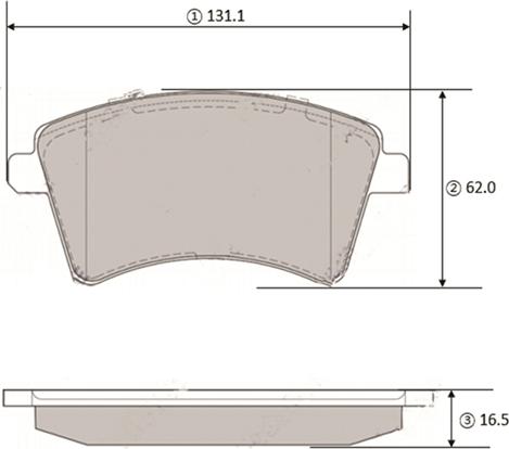 CTR GK1454 - Тормозные колодки, дисковые, комплект autospares.lv