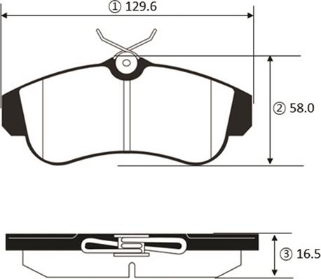 CTR GK1450 - Тормозные колодки, дисковые, комплект autospares.lv