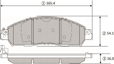 CTR GK1452 - Тормозные колодки, дисковые, комплект autospares.lv