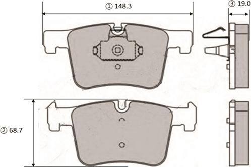 CTR GK1464 - Тормозные колодки, дисковые, комплект autospares.lv