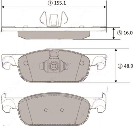 CTR GK1467 - Тормозные колодки, дисковые, комплект autospares.lv