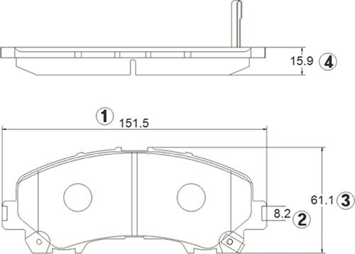 CTR GK1400 - Тормозные колодки, дисковые, комплект autospares.lv