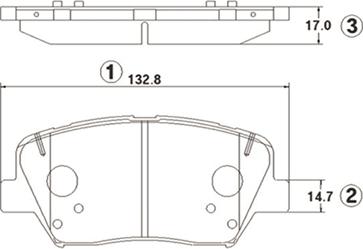 CTR GK1403 - Тормозные колодки, дисковые, комплект autospares.lv