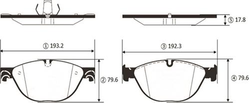 CTR GK1435 - Тормозные колодки, дисковые, комплект autospares.lv