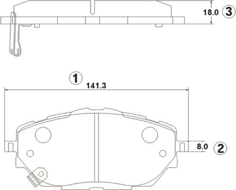 CTR GK1432 - Тормозные колодки, дисковые, комплект autospares.lv