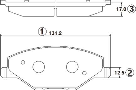 CTR GK1428 - Тормозные колодки, дисковые, комплект autospares.lv