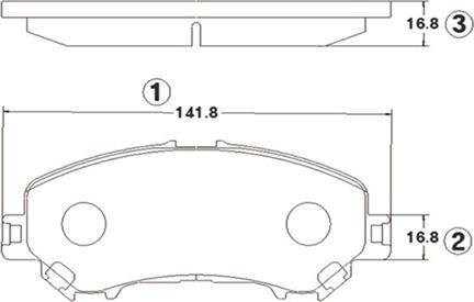 CTR GK1423 - Тормозные колодки, дисковые, комплект autospares.lv