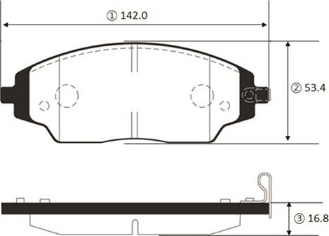 CTR GK1479 - Тормозные колодки, дисковые, комплект autospares.lv