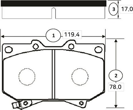 CTR GK1044 - Тормозные колодки, дисковые, комплект autospares.lv