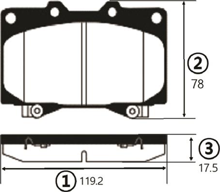 CTR GK1043 - Тормозные колодки, дисковые, комплект autospares.lv