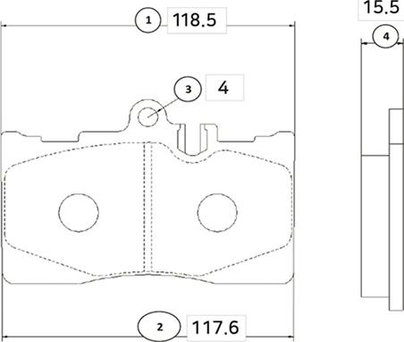 CTR GK1047 - Тормозные колодки, дисковые, комплект autospares.lv