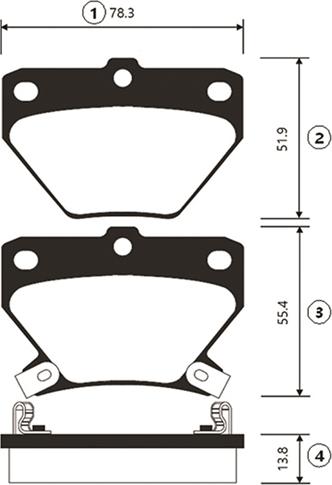 CTR GK1056 - Тормозные колодки, дисковые, комплект autospares.lv