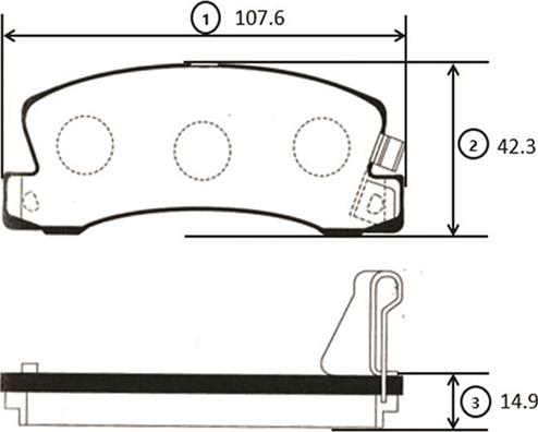 CTR GK1051 - Тормозные колодки, дисковые, комплект autospares.lv