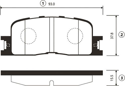 CTR GK1057 - Тормозные колодки, дисковые, комплект autospares.lv