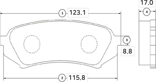 CTR GK1069 - Тормозные колодки, дисковые, комплект autospares.lv