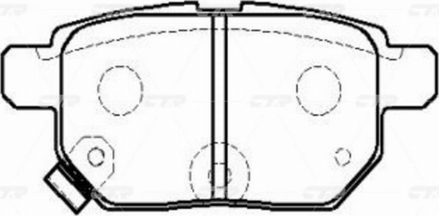 CTR GK1066P - Тормозные колодки, дисковые, комплект autospares.lv