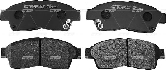 CTR GK1015 - Тормозные колодки, дисковые, комплект autospares.lv