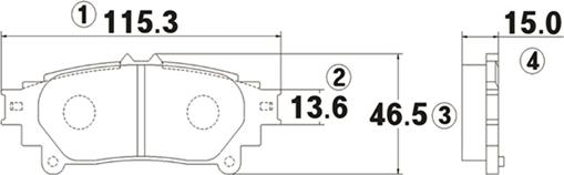 CTR GK1085 - Тормозные колодки, дисковые, комплект autospares.lv