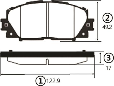 CTR GK1081 - Тормозные колодки, дисковые, комплект autospares.lv