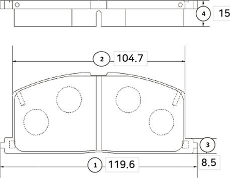 CTR GK1023 - Тормозные колодки, дисковые, комплект autospares.lv