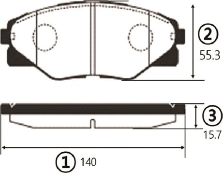 CTR GK1194 - Тормозные колодки, дисковые, комплект autospares.lv