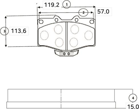 CTR GK1109 - Тормозные колодки, дисковые, комплект autospares.lv