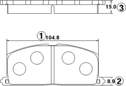 CTR GK1120 - Тормозные колодки, дисковые, комплект autospares.lv