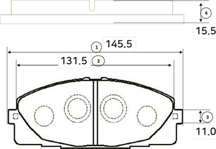 CTR GK1172 - Тормозные колодки, дисковые, комплект autospares.lv