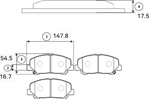 CTR GK1177 - Тормозные колодки, дисковые, комплект autospares.lv
