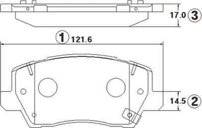 CTR GK1392 - Тормозные колодки, дисковые, комплект autospares.lv