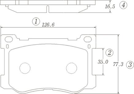 CTR GK1348 - Тормозные колодки, дисковые, комплект autospares.lv